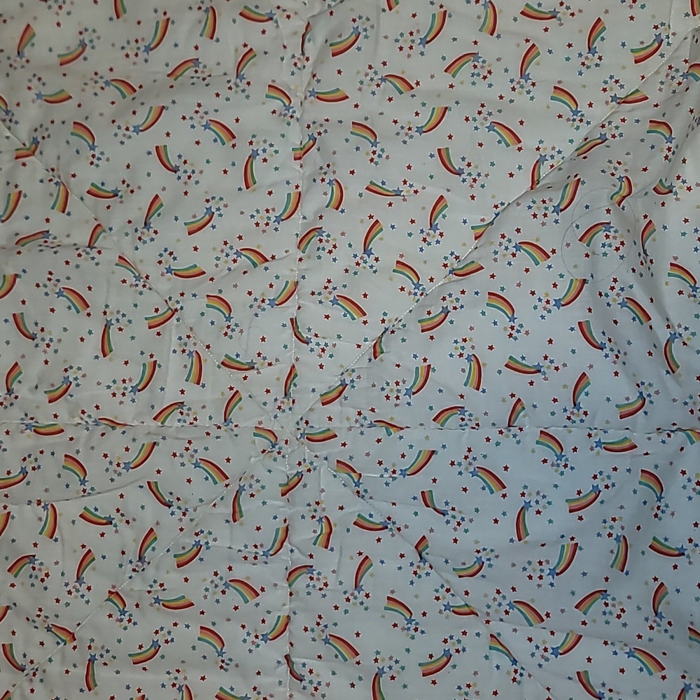 Vintage Disney baby blanket crib comforter blanket all over print multicolored - Picture 5 of 5